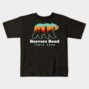 Beavers Bend State Park Oklahoma Camping Hiking Bear Kids T-Shirt